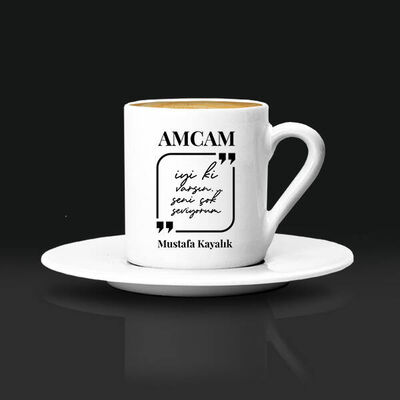 Canım Amcam Mesajlı Kahve Fincanı - 1