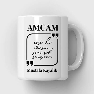Canım Amcam Mesajlı Kupa Bardak - 1