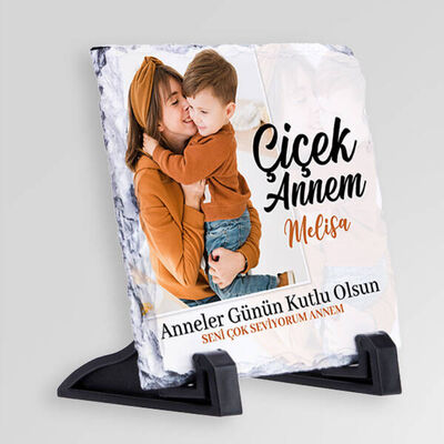 Canım Anneciğim Fotoğraflı Taş Blok - 2