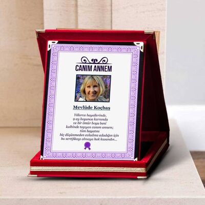 Canım Annem Fotoğraflı Plaket - 1