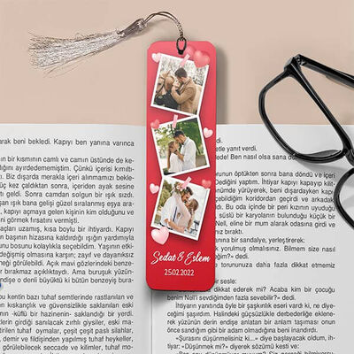 Canım Aşkım 3 Fotoğraflı Kitap Okuma Ayracı - 2