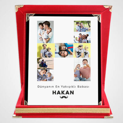 Canım Babam Fotoğraflı Harf Plaket - 1