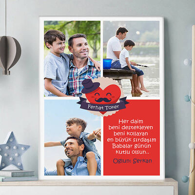 Canım Babam Hediyelik Kanvas Tablo - 1