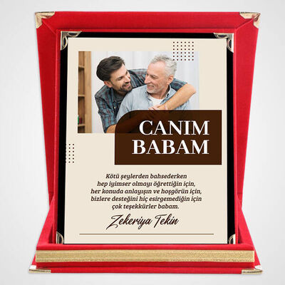 Canım Babam Kişiye Özel Plaket - 1