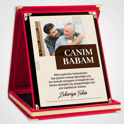 Canım Babam Kişiye Özel Plaket - 3