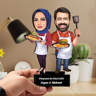 Canım Eşime Karikatürlü Biblo Hediyesi - 1