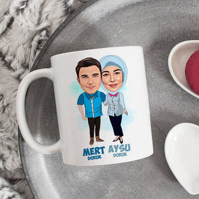 Canım Sevgilime Hediyem Karikatürlü Bardak - 1