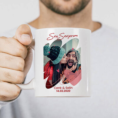 Canımsın Sevgiliye Hediye Fotoğraflı Bardak - 2