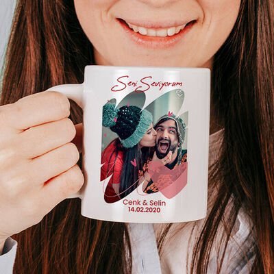 Canımsın Sevgiliye Hediye Fotoğraflı Bardak - 3