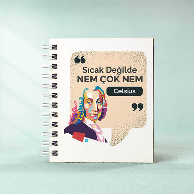 Celsius Esprili Mesajlı Not Defteri Hediyelik - 1
