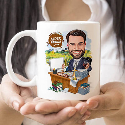 Ceo Erkek Karikatürlü Kupa Bardak - 1