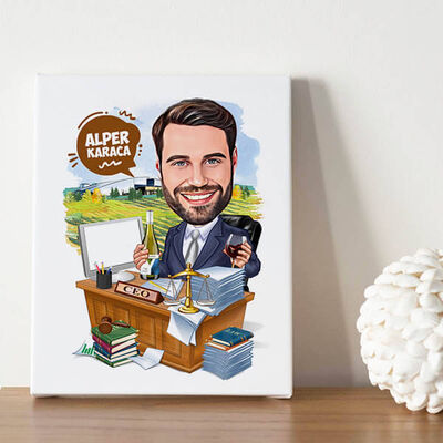 Ceo Erkek Karikatürlü Tablo - 1