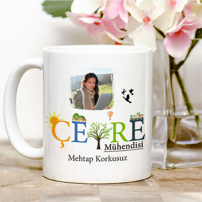 Çevre Mühendislerine Özel Kupa Bardak - 1