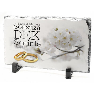Çiftlere Özel Alyanslı Taş Baskı - 1