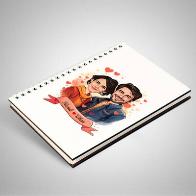 Çiftlere Özel Efsane Aşkımız Karikatürlü Defter - 2