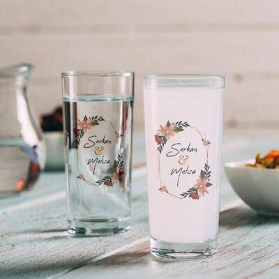 Çiftlere Özel İsimli 2li Rakı Bardağı - 1