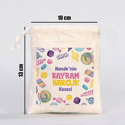 Çocuklar İçin Kişiye Özel Şeker Bayramı Harçlık Kesesi - 2