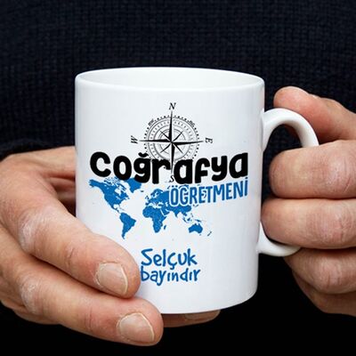 Coğrafya Öğretmenine Hediye Kupa Bardak - 1