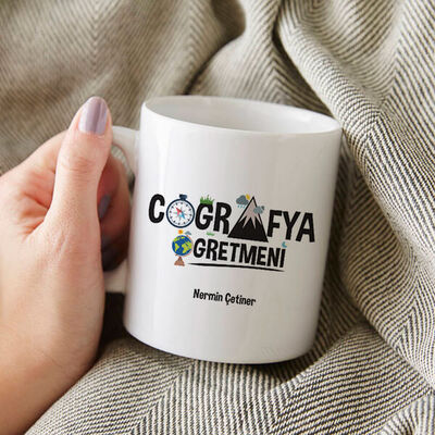Coğrafya Öğretmenine Özel Kupa Bardak - 1