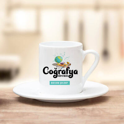 Coğrafya Öğretmenlerine Hediye Kahve Fincanı - 1