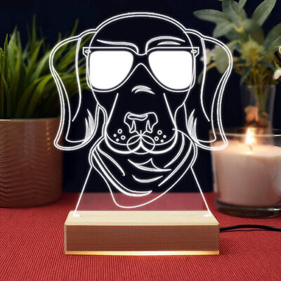 Cool Dog Tasarım 3d Led Lamba - 1