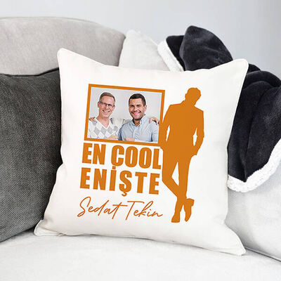 Cool Eniştem Fotoğraflı Yastık - 1