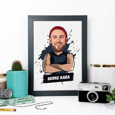 Cool Erkek Karikatürlü Çerçeve - 1
