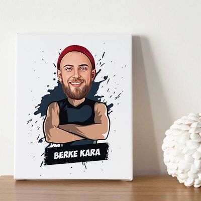 Cool Erkek Karikatürlü Kanvas - 1