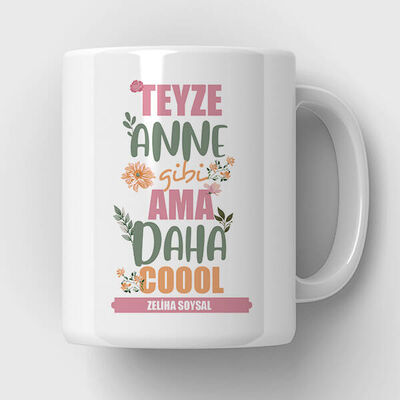 Coool Teyzem İsme Özel Kupa Bardak - 1