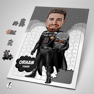 Darth Vader Karikatürlü Puzzle - 1