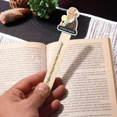 Darwin Esprili Çubuk Kitap Ayracı - 4