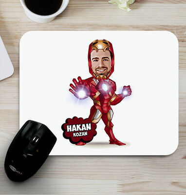 Demir Adam Karikatürlü Mouse Pad - 1