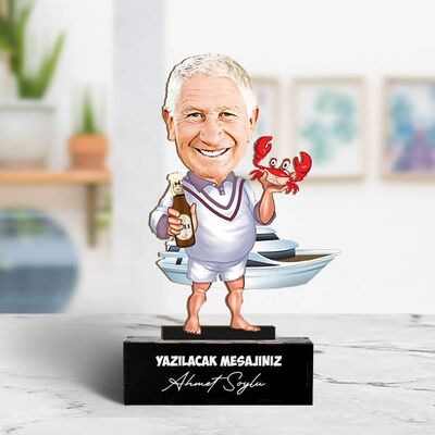 Deniz Aşığı Baba Karikatürlü Biblo - 3