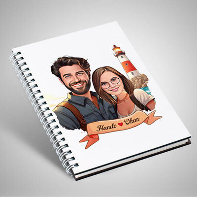 Deniz Feneri ve Aşkımız Karikatürlü Defter - 1