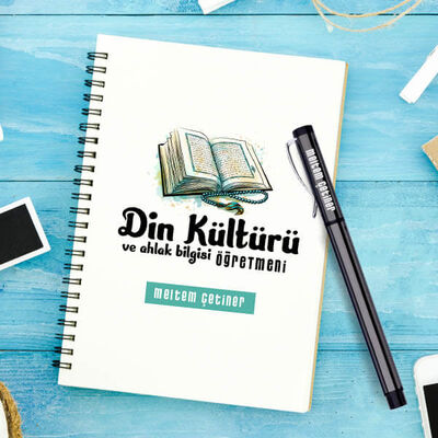Din Öğretmeni Temalı Defter ve Kalem - 1