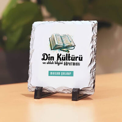 Din Öğretmenlerine Hediye Taş Baskı - 1