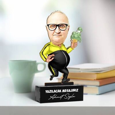 Diyet Yapan Babam Karikatürlü Biblo - 1