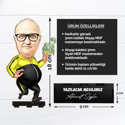 Diyet Yapan Babam Karikatürlü Biblo - 2