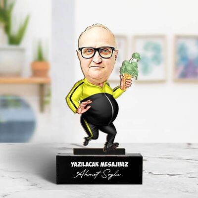Diyet Yapan Babam Karikatürlü Biblo - 3