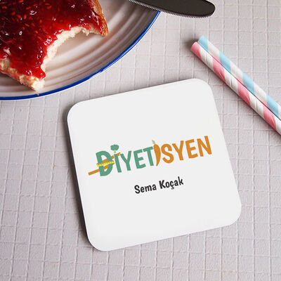 Diyetisyen Doktora Hediye Bardak Altlığı - 1
