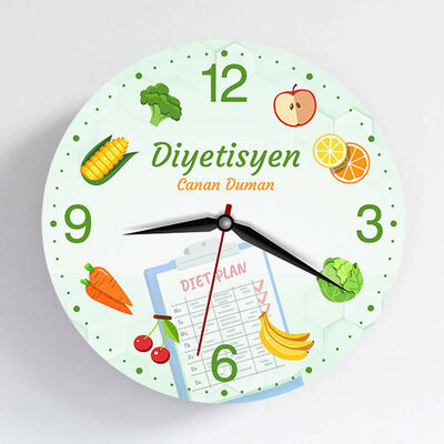 Diyetisyen Doktora Hediye Duvar Saati - 1
