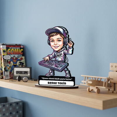 Dj Erkek Çocuk Karikatürlü Biblo - 1