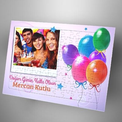 Doğum Günü Konseptli Fotoğraflı Puzzle - 1