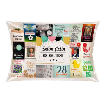 Doğum Günü Takvimi Yastık - 3