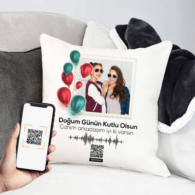 Doğum Gününe Özel Ses İzi Yastık - 2