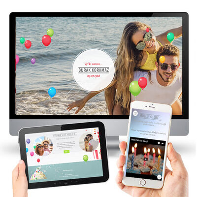 Doğum Gününe Özel Web Sitesi - 1