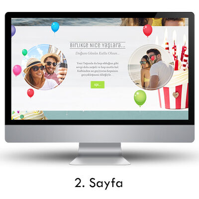 Doğum Gününe Özel Web Sitesi - 2