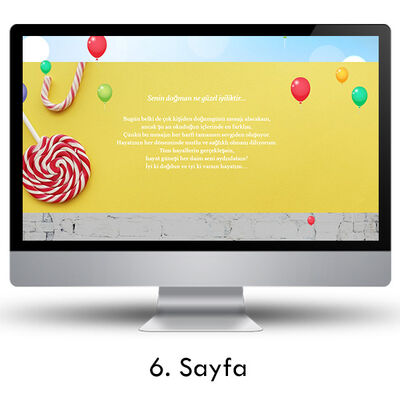 Doğum Gününe Özel Web Sitesi - 6
