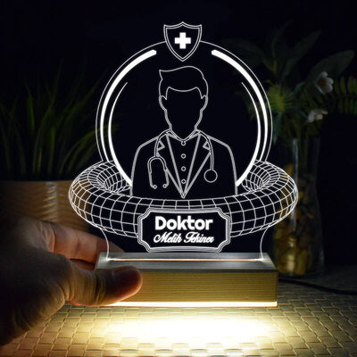 Doktorlara Özel 3d Led Lamba - 2