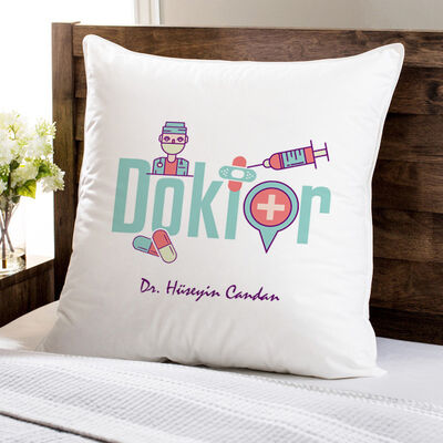 Doktorlara Özel Kare Yastık - 1
